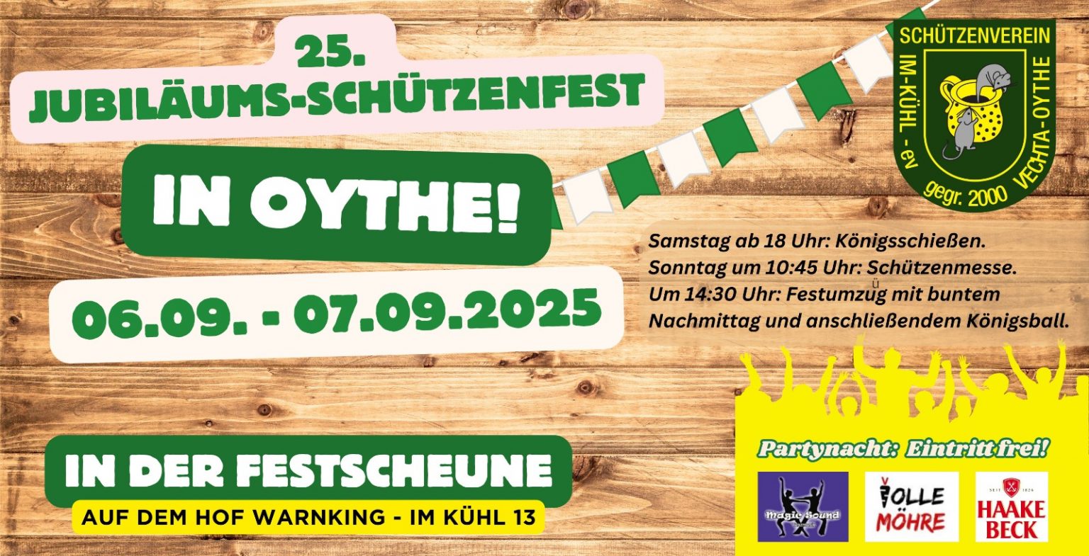 Schützenfest in Vechta Oythe 2025