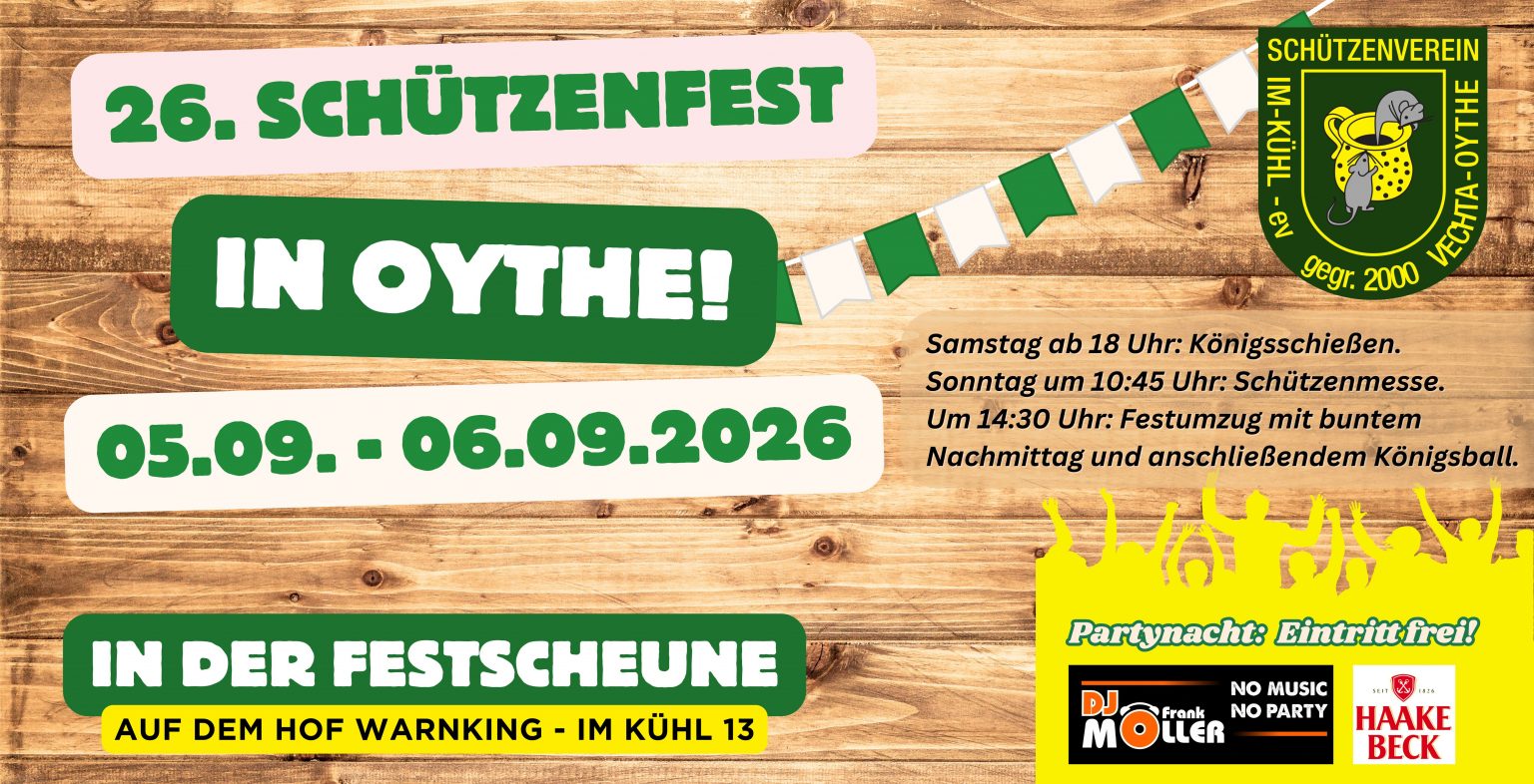Schützenfest in Oythe Vechta 2026